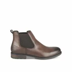 Bottines COGNAC DENIM SIDE