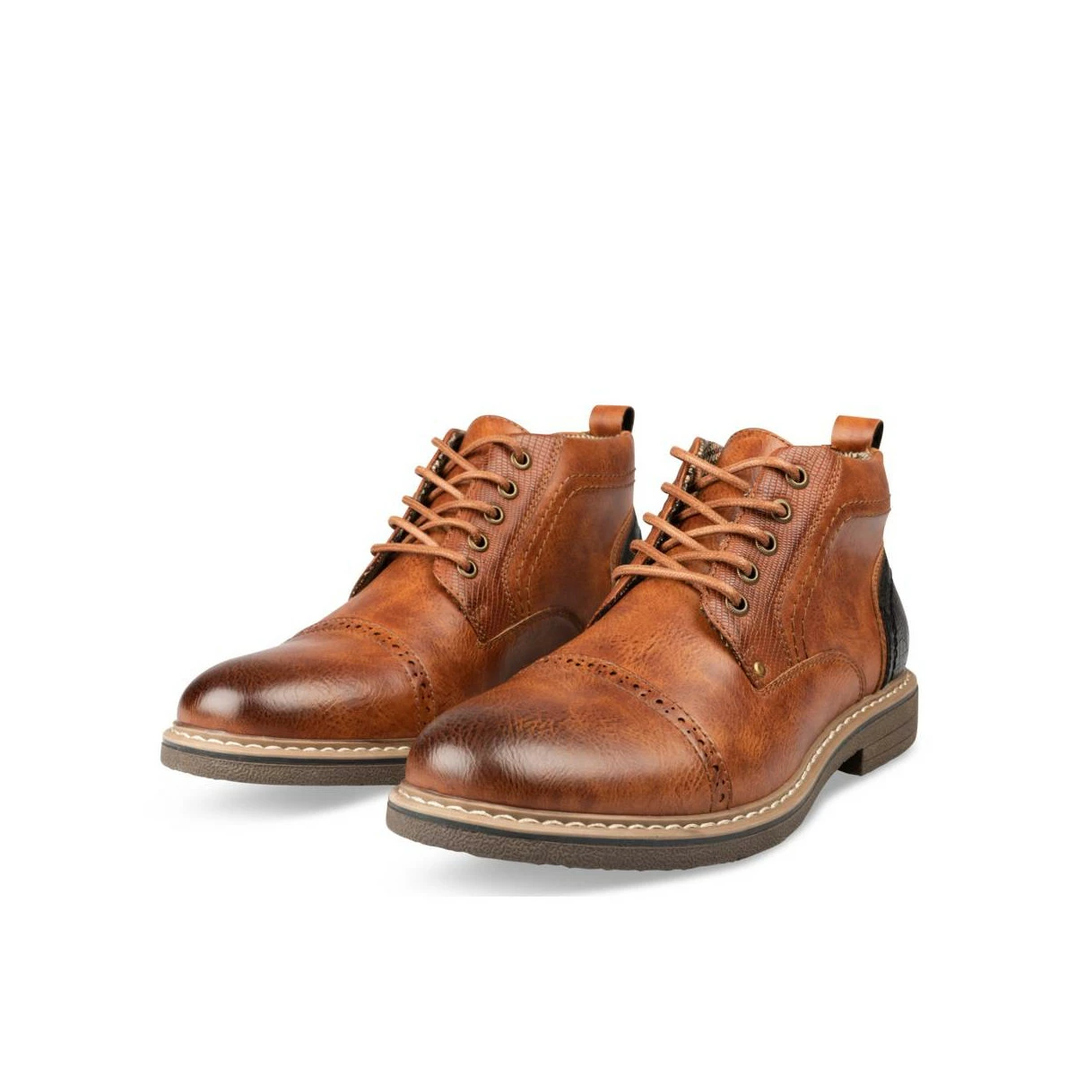Bottines COGNAC DENIM SIDE 3 Bottines COGNAC DENIM SIDE