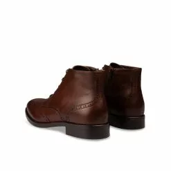 Bottines MARRON B-BLAKE CUIR -Mocassins et bateaux boutique bottines marron b blake cuir 25