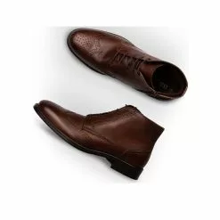Bottines MARRON B-BLAKE CUIR -Mocassins et bateaux boutique bottines marron b blake cuir 26