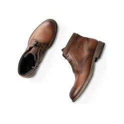 Bottines MARRON B-BLAKE CUIR -Mocassins et bateaux boutique bottines marron b blake cuir 32