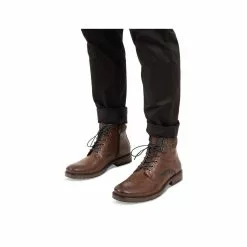 Bottines MARRON DENIM SIDE -Mocassins et bateaux boutique bottines marron denim side 101