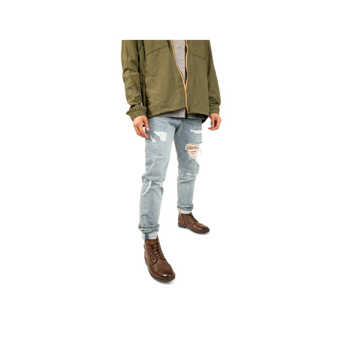 Bottines MARRON DENIM SIDE 3 Bottines MARRON DENIM SIDE – Image 2