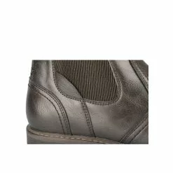 Bottines MARRON DENIM SIDE -Mocassins et bateaux boutique bottines marron denim side 14