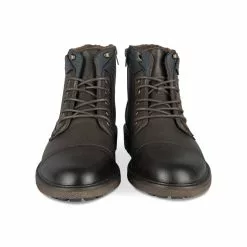 Bottines MARRON DENIM SIDE -Mocassins et bateaux boutique bottines marron denim side 2