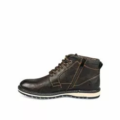 Bottines MARRON DENIM SIDE -Mocassins et bateaux boutique bottines marron denim side 38