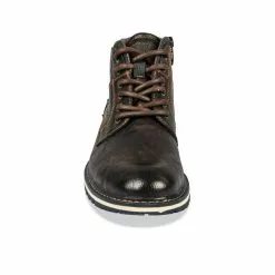 Bottines MARRON DENIM SIDE -Mocassins et bateaux boutique bottines marron denim side 39