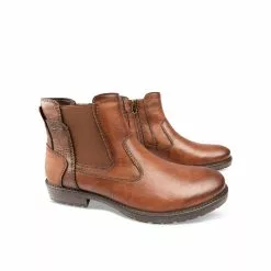 Bottines MARRON DENIM SIDE 14 Bottines MARRON DENIM SIDE -Mocassins et bateaux boutique bottines marron denim side 45