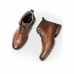 Bottines MARRON DENIM SIDE -Mocassins et bateaux boutique bottines marron denim side 51