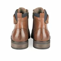 Bottines MARRON DENIM SIDE -Mocassins et bateaux boutique bottines marron denim side 8