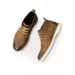 Bottines MARRON DENIM SIDE -Mocassins et bateaux boutique bottines marron denim side 92