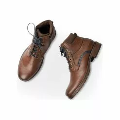 Bottines MARRON DENIM SIDE -Mocassins et bateaux boutique bottines marron denim side 99