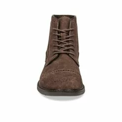 Bottines MARRON DENIM SIDE CUIR -Mocassins et bateaux boutique bottines marron denim side cuir 14