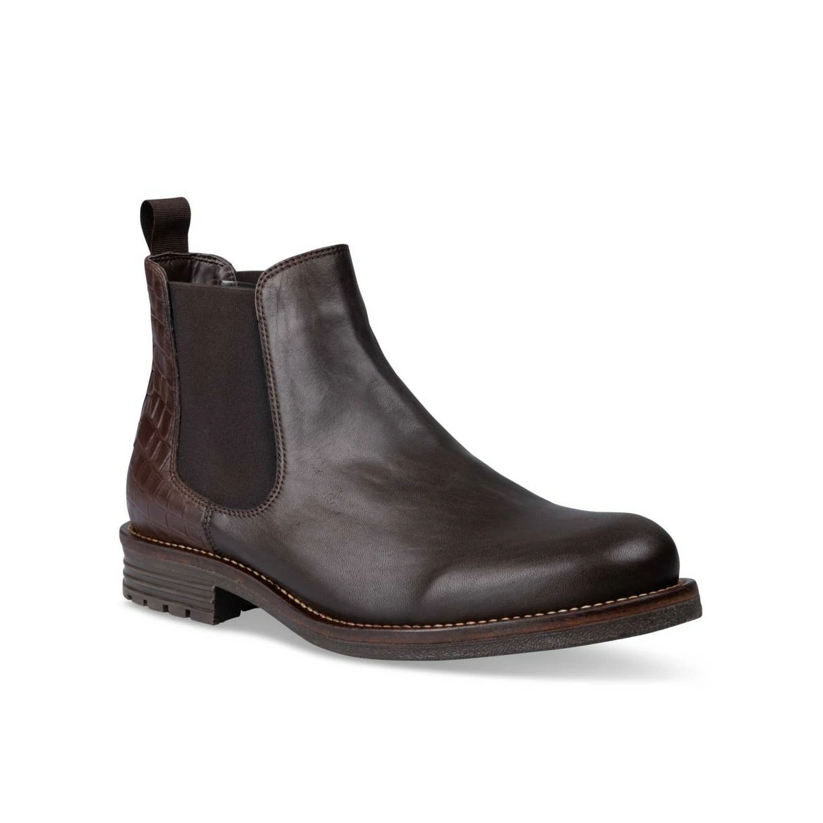 Bottines MARRON DENIM SIDE CUIR 3 Bottines MARRON DENIM SIDE CUIR