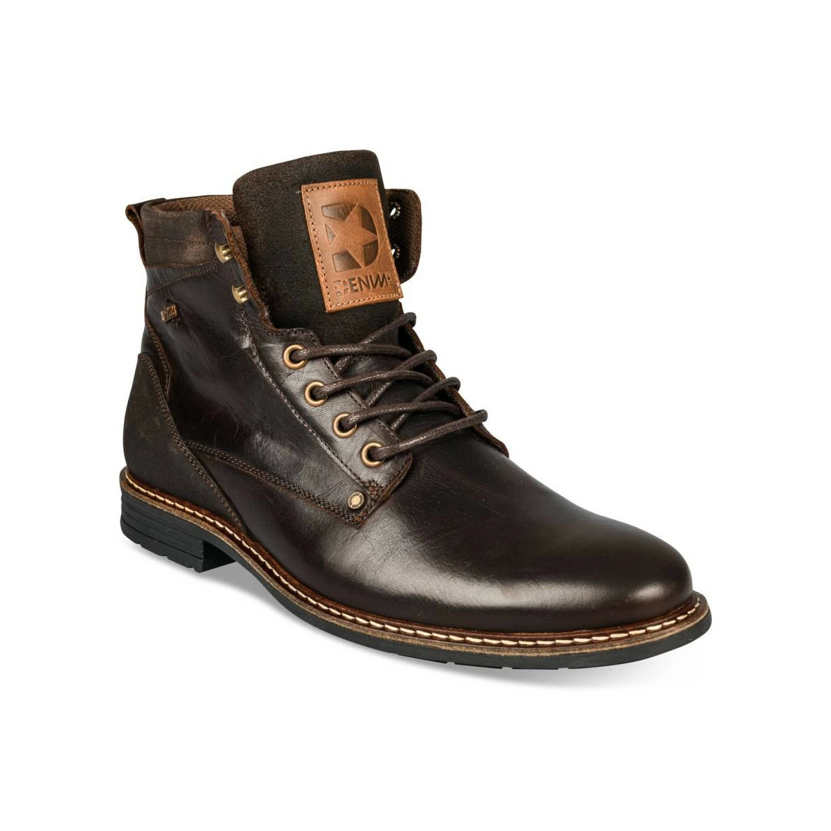 Bottines MARRON DENIM SIDE CUIR 3 Bottines MARRON DENIM SIDE CUIR