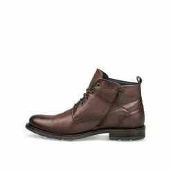 Bottines MARRON DENIM SIDE CUIR 10 Bottines MARRON DENIM SIDE CUIR -Mocassins et bateaux boutique bottines marron denim side cuir 68