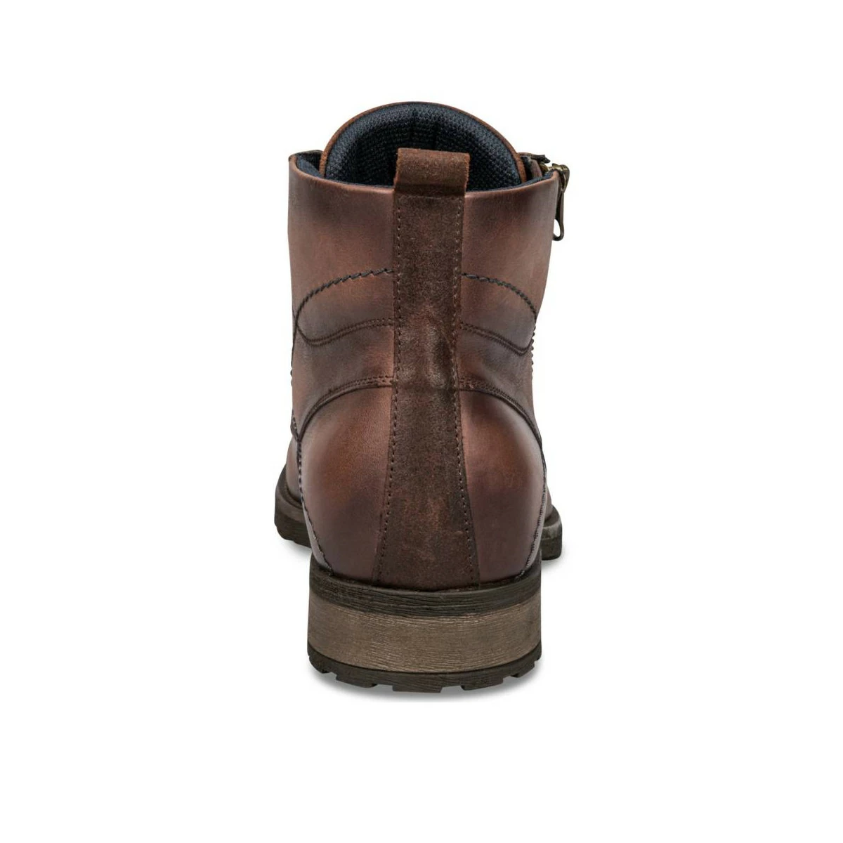 Bottines MARRON DENIM SIDE CUIR 5 Bottines MARRON DENIM SIDE CUIR – Image 3