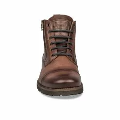 Bottines MARRON DENIM SIDE CUIR 11 Bottines MARRON DENIM SIDE CUIR -Mocassins et bateaux boutique bottines marron denim side cuir 84