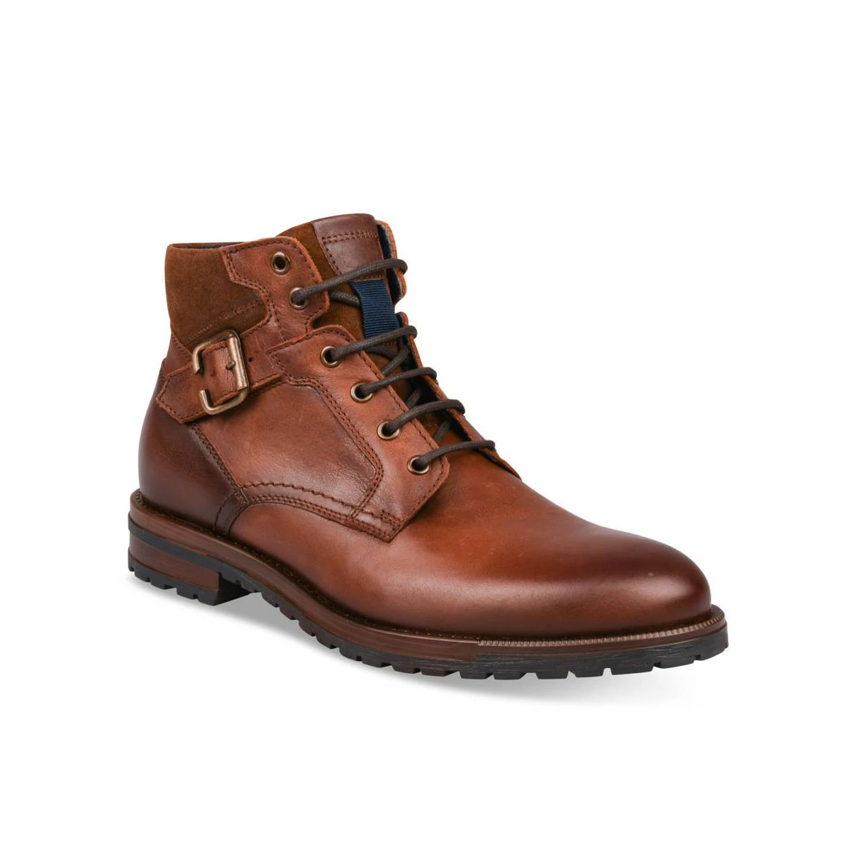 Bottines MARRON DENIM SIDE CUIR 3 Bottines MARRON DENIM SIDE CUIR