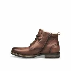 Bottines MARRON DENIM SIDE CUIR -Mocassins et bateaux boutique bottines marron denim side cuir 98