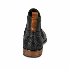 Bottines NOIR B-BLAKE CUIR -Mocassins et bateaux boutique bottines noir b blake cuir 19