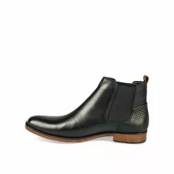 Bottines NOIR B-BLAKE CUIR -Mocassins et bateaux boutique bottines noir b blake cuir 20