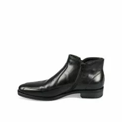 Bottines NOIR B-BLAKE CUIR -Mocassins et bateaux boutique bottines noir b blake cuir 36