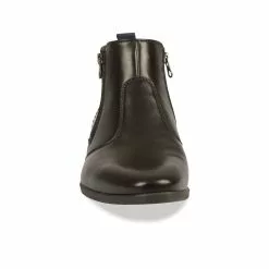 Bottines NOIR B-BLAKE CUIR -Mocassins et bateaux boutique bottines noir b blake cuir 4