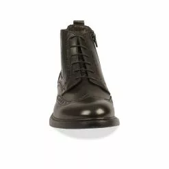 Bottines NOIR B-BLAKE CUIR -Mocassins et bateaux boutique bottines noir b blake cuir 42