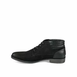 Bottines NOIR DENIM SIDE -Mocassins et bateaux boutique bottines noir denim side 3