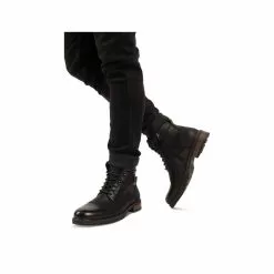 Bottines NOIR DENIM SIDE 15 Bottines NOIR DENIM SIDE -Mocassins et bateaux boutique bottines noir denim side 34