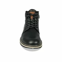Bottines NOIR DENIM SIDE 11 Bottines NOIR DENIM SIDE -Mocassins et bateaux boutique bottines noir denim side 73