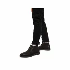 Bottines NOIR DENIM SIDE -Mocassins et bateaux boutique bottines noir denim side 80