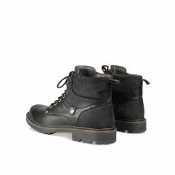 Bottines NOIR DENIM SIDE CUIR -Mocassins et bateaux boutique bottines noir denim side cuir 12