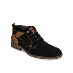 Bottines NOIR DENIM SIDE CUIR