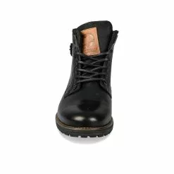 Bottines NOIR DENIM SIDE CUIR -Mocassins et bateaux boutique bottines noir denim side cuir 33