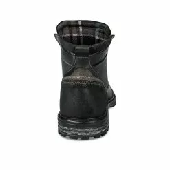 Bottines NOIR DENIM SIDE CUIR -Mocassins et bateaux boutique bottines noir denim side cuir 7