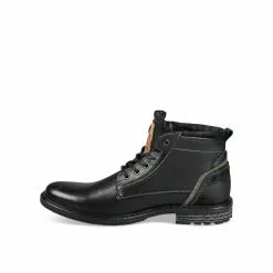 Bottines NOIR DENIM SIDE CUIR -Mocassins et bateaux boutique bottines noir denim side cuir 8