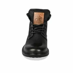 Bottines NOIR DENIM SIDE CUIR -Mocassins et bateaux boutique bottines noir denim side cuir 9