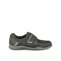 Chaussures Bateau NOIR MEGIS CASUAL