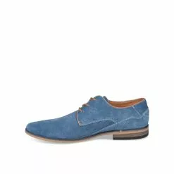Derbies BLEU B-BLAKE CUIR -Mocassins et bateaux boutique derbies bleu b blake cuir 3