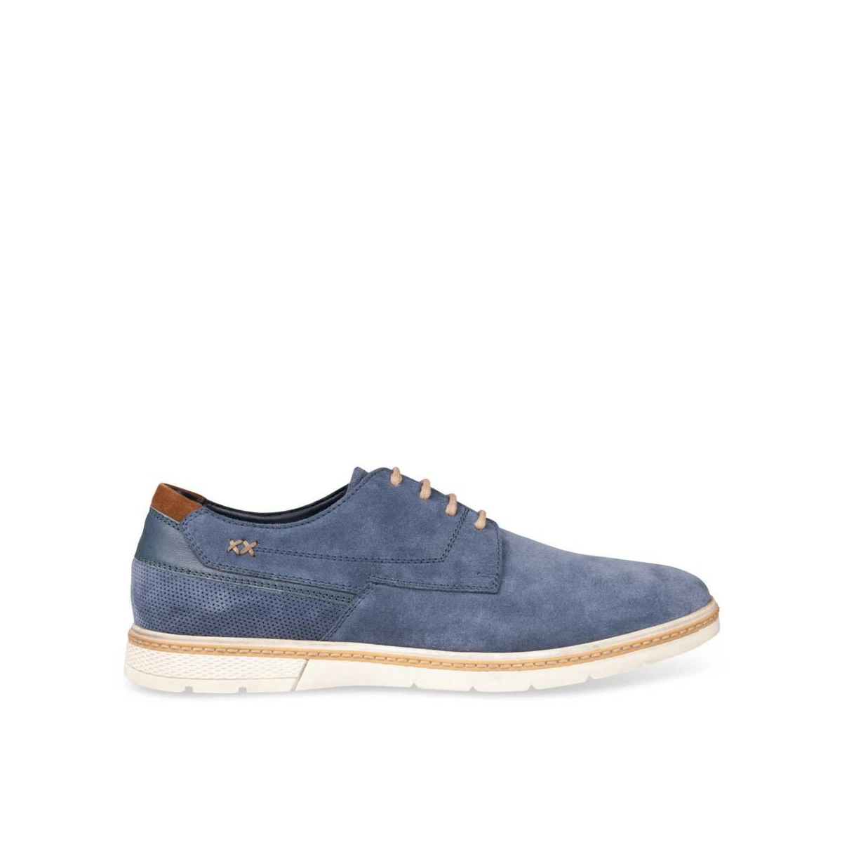 Derbies BLEU DENIM SIDE CUIR 4 Derbies BLEU DENIM SIDE CUIR – Image 2