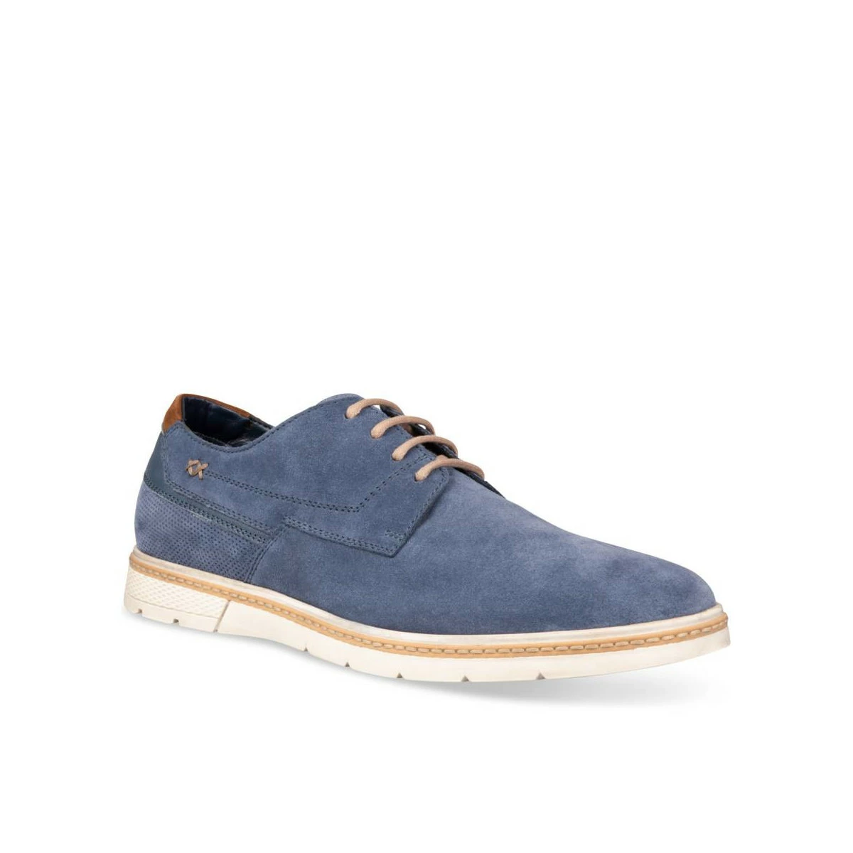 Derbies BLEU DENIM SIDE CUIR 3 Derbies BLEU DENIM SIDE CUIR