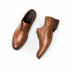 Derbies COGNAC B-BLAKE -Mocassins et bateaux boutique derbies cognac b blake 138