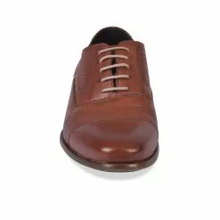 Derbies COGNAC B-BLAKE CUIR -Mocassins et bateaux boutique derbies cognac b blake cuir 4