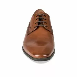 Derbies COGNAC B-BLAKE CUIR -Mocassins et bateaux boutique derbies cognac b blake cuir 44