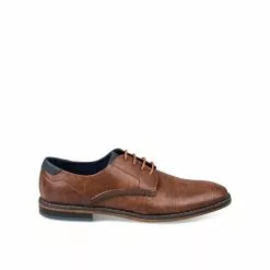 Derbies COGNAC DENIM SIDE -Mocassins et bateaux boutique derbies cognac denim side 1