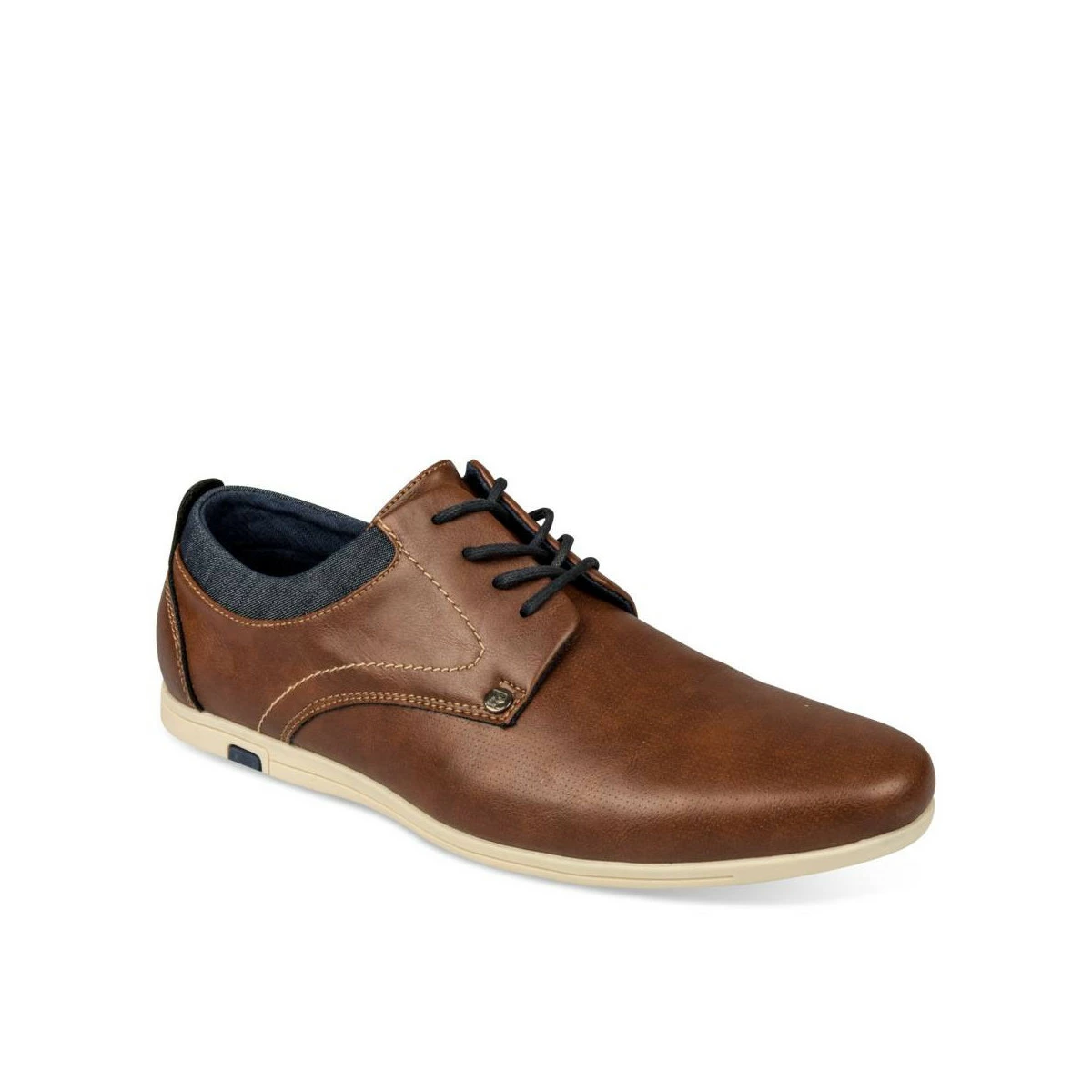 Derbies COGNAC DENIM SIDE 3 Derbies COGNAC DENIM SIDE