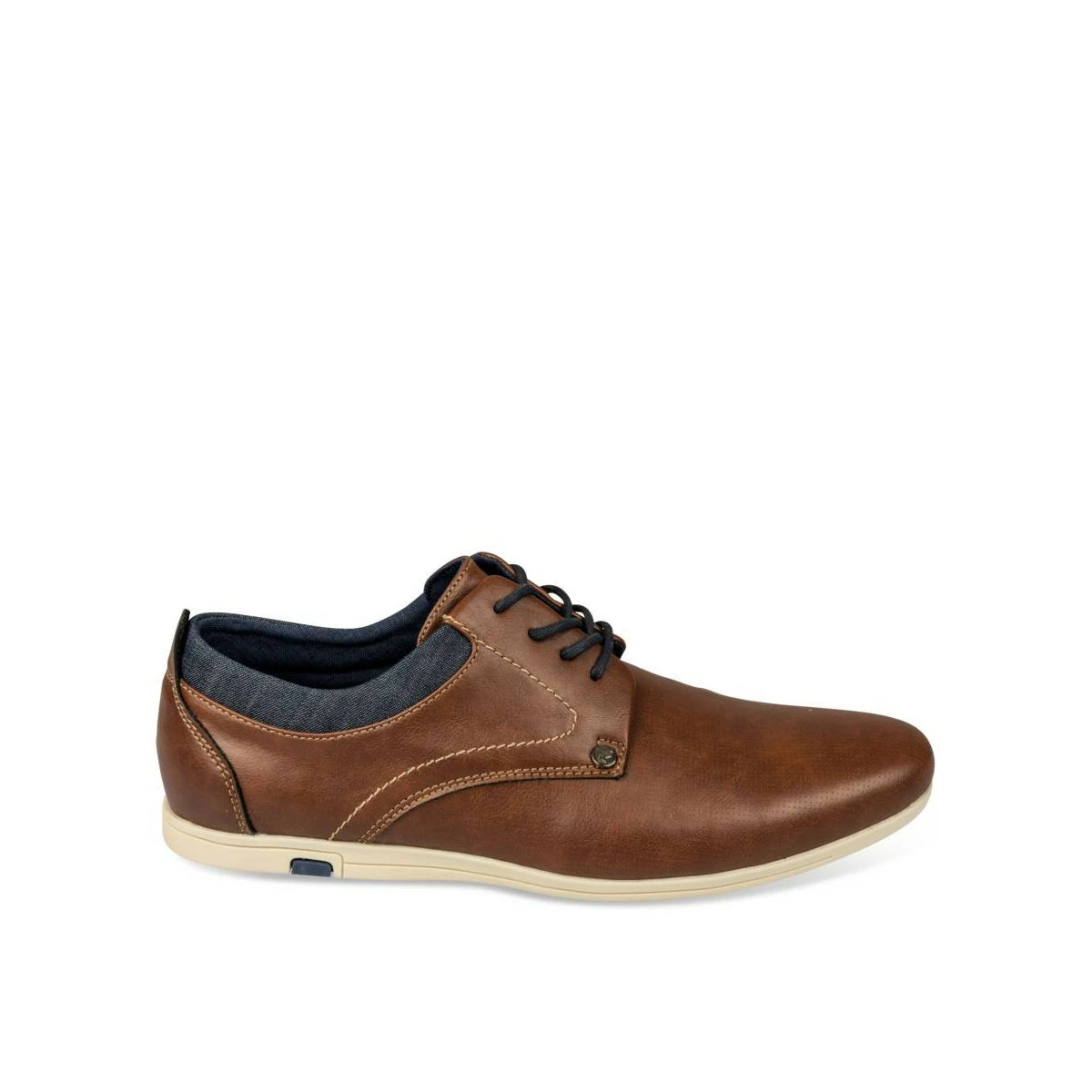Derbies COGNAC DENIM SIDE 4 Derbies COGNAC DENIM SIDE – Image 2