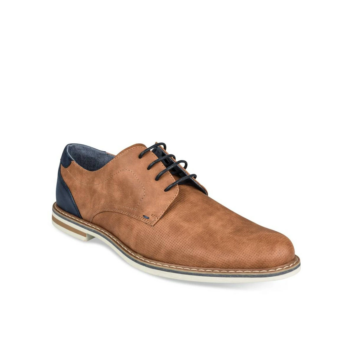 Derbies COGNAC DENIM SIDE 3 Derbies COGNAC DENIM SIDE